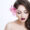 frontal portrait young fashion model with closed eyes make up